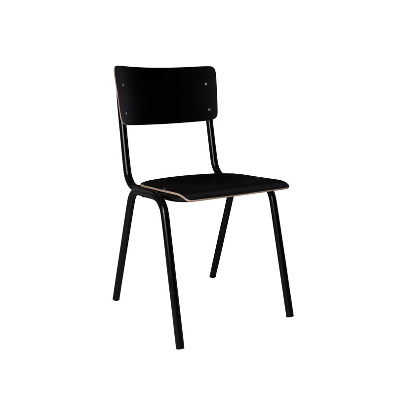Chaise d'appoint empilable, Noir