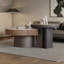 Table basse simple en marbre avec rangement