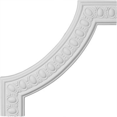 Panneau de moulure d'œuf et de fléchettes l 16 1/8 po x H 16 1/8 po