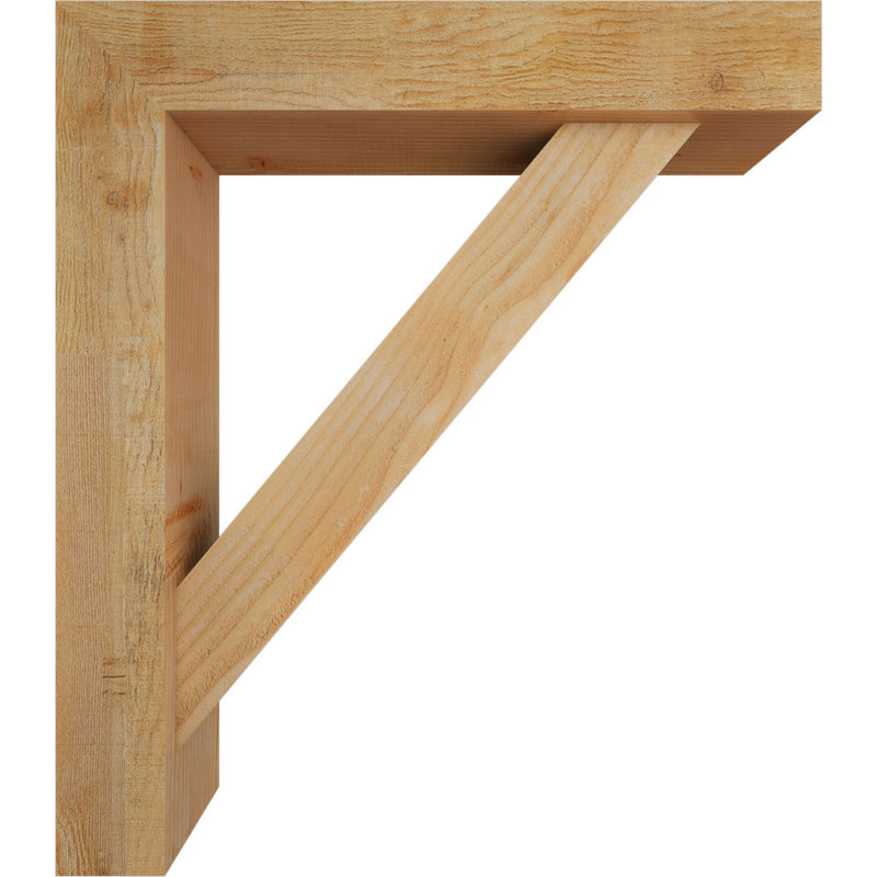Support de bloc traditionnel avec entretoise décalée, 32 x 28, Sapin Douglas de l 6 po (scié brut)