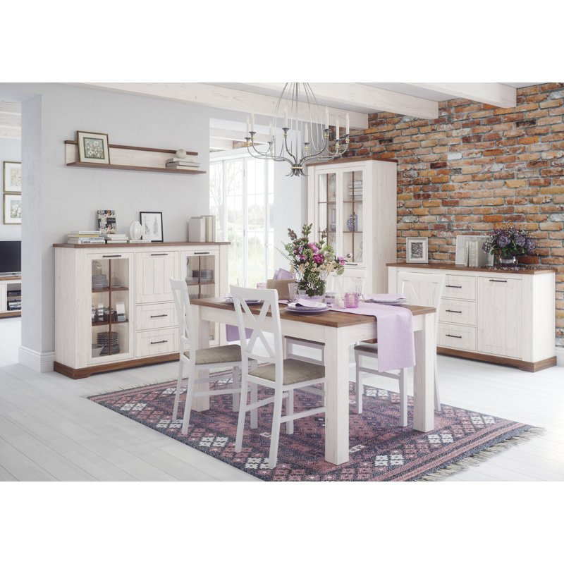 COUNTRY 1-Door 3-Drawer Display Cabinet