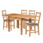 4 - Person Solid Oak Dining Set-88730578