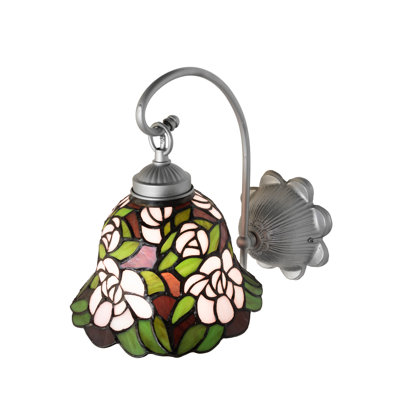8" Wide Begonia Wall Sconce