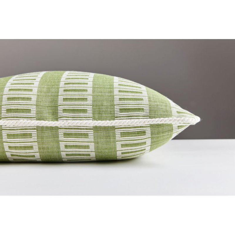 Folklore Square Pillow Cover & Insert, Grass, 18" H x 18" W