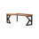 Bureau en bois de noyer en forme de L 62,99 po