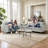 Linen Flared Arm Loveseat with Storage-47937123-27804202