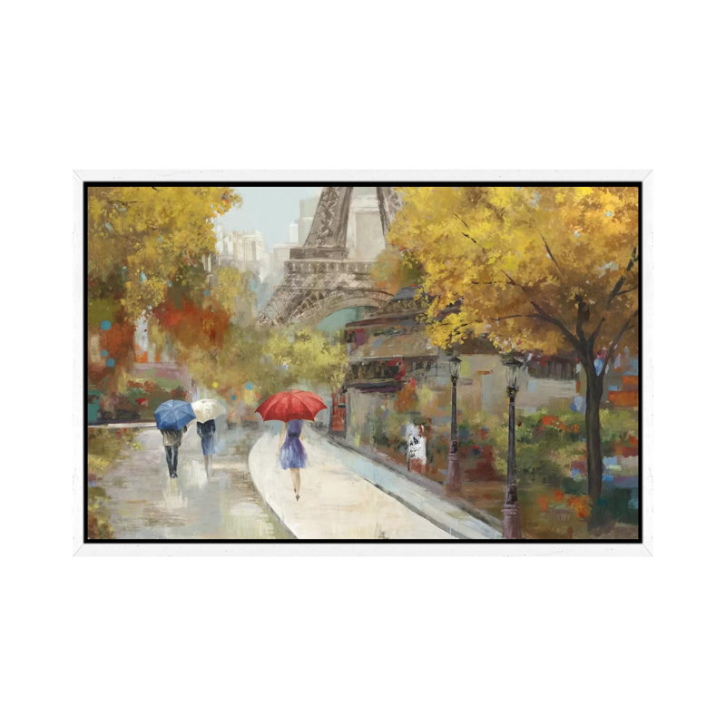 Amant De Marche by Allison Pearce - Painting on Canvas, White Framed Canvas, 101.6 cm H x 66.04 cm W