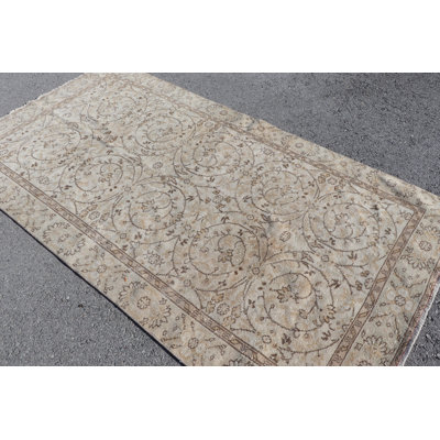 Tapis turc Oushak rétro fait à la main pour une décoration classique et élégante