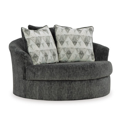 Biddeford Upholstered Swivel Accent Chair