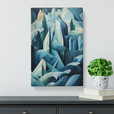 Glacier Dadaism Art No.2 - Wrapped Canvas
