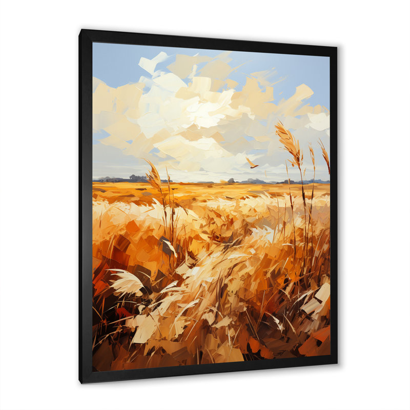 Illustration rétro du charme de la campagne d'automne - impression, H 20 po x l 12 po x P 1 po, Cadre photo noir simple