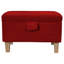 50.8cm Wide Rectangle Solid Colour Footstool Ottoman with Storage