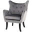 Cankton Velvet Accent Chair