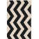 Tapis noir / beige en polypropylène Arneshia
