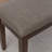 Eickhoff 50" Brown Rubberwood Bench with Grey Performance Fabric Cushion-1466248885