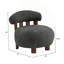 Fauteuil d'appoint moderne en tissu Boucle-133996858