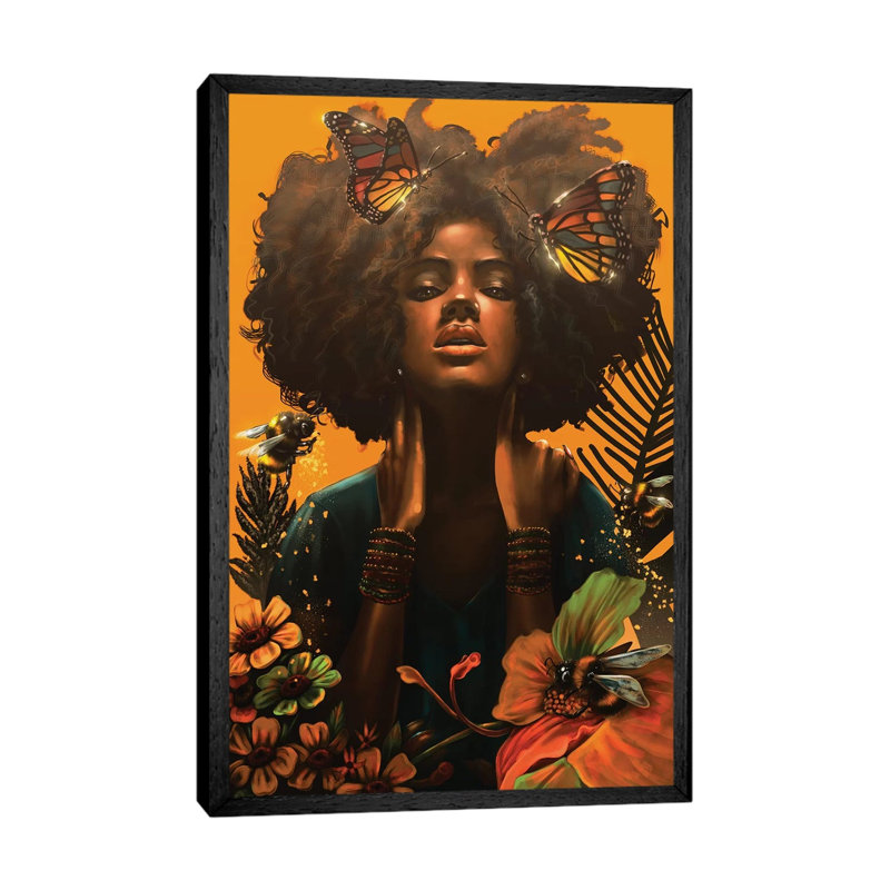Blossom by Alvinpbx - Wrapped Canvas Gallery-Wrapped Canvas Giclee, 66.04 cm H x 45.72 cm W, Black Framed