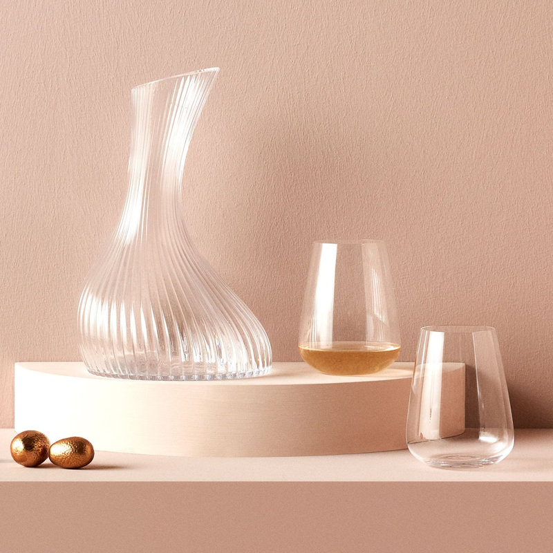 Stem Zero 15.22oz. Handmade Crystal Drinking Glass Set