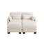Causeuse modulaire à compression en chenille beige pour la maison