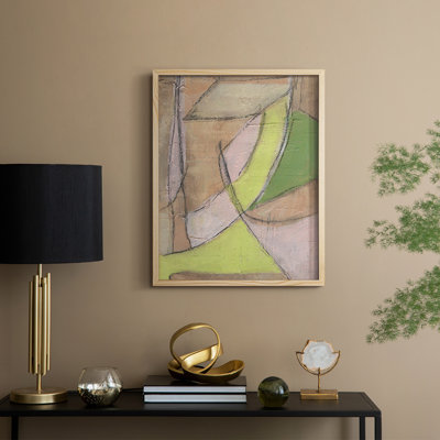 «Many Layers II», reproduction encadrée - bois massif