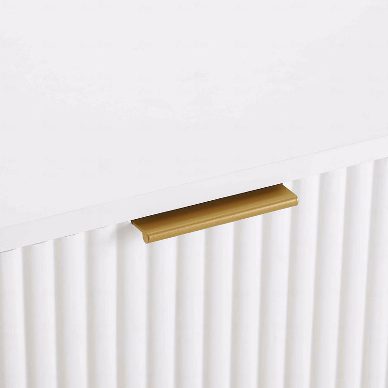 Table de chevet blanche à 2 tiroirs Dumbo, Blanc