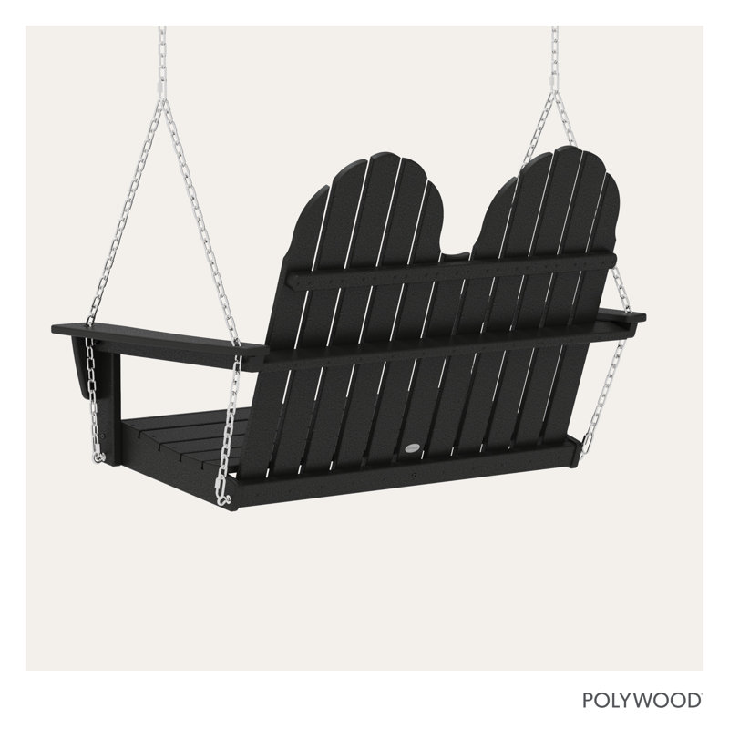 Vineyard Adirondack 48" Swing, Black