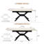 Table de salle à manger extensible Modern