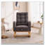 Chaise berçante avec repose-pieds à haut dossier-985182339