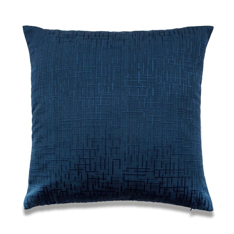 Housse de coussin carré en mélange de coton SEATTLE SOLID, Beige, Housse de coussin seulement - sans coussin