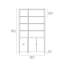 Linea 84'' H x 65'' W Standard Bookcase-1239860355-1298585649-1241255452