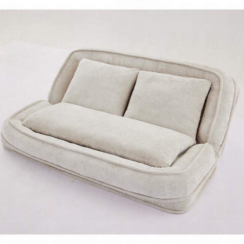 Lit double pour chien avec canapé réglable, Beige
