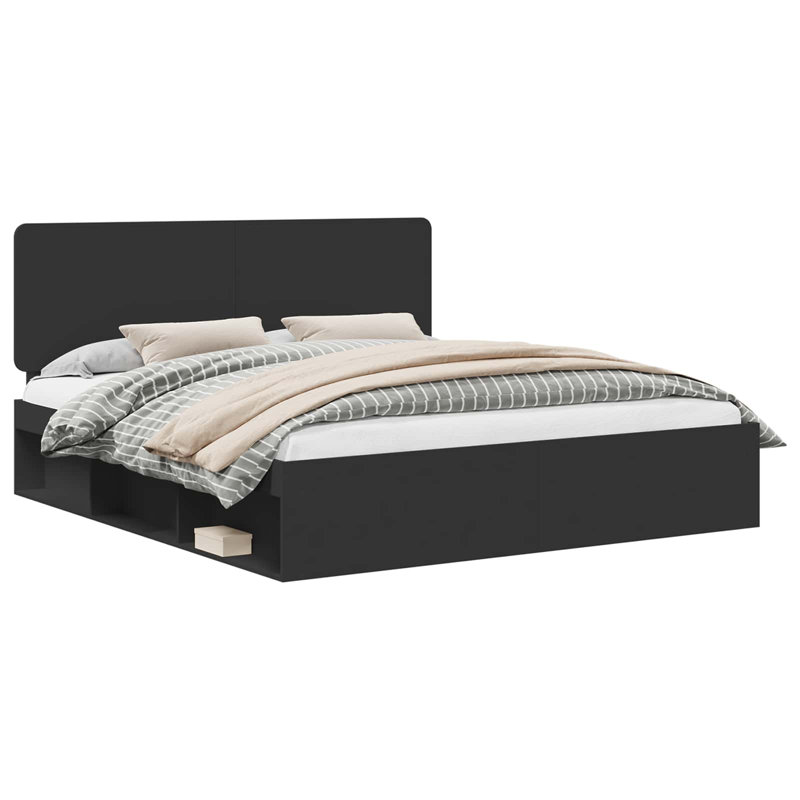 Bed, Black, Super King (6')