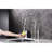 Spot Brushed Nickel Kitchen Faucet With Pull-Down , Dual Handle For Fine Flow And Temperature Management, 360-Degree Rotatable High Nozzle, Brass Made, Noise- Unrestricted Water Aerator Bridge Tap-1244040466