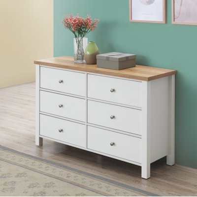Katie 120cm W 6 - Drawer Chest of Drawers