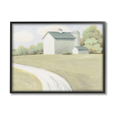 «Country Path To Barn Barn» par James Wiens, peinture