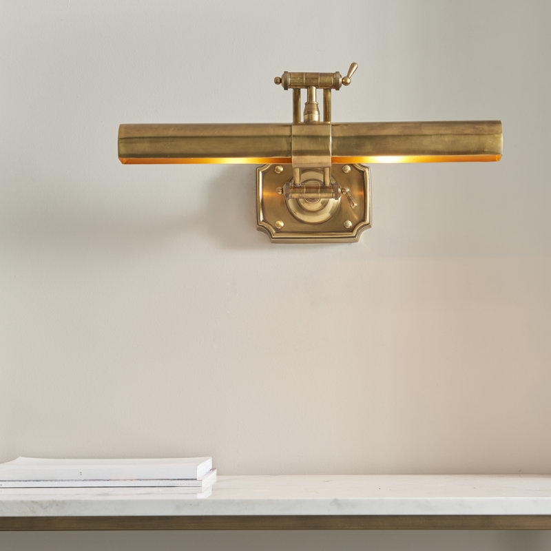 Bailey 2 -Light Hardwired Dimmable Wall Mounted Picture Light, 25" H x 51" W x 35" D