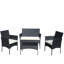 Ensemble de 4 meubles d'extérieur en rotin pour canapé-809261299-830333783