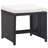 Buttram vidaXL Patio Dining Set with Cushions Outdoor Table and Chairs Poly Rattan-1614822065-1614822068-1614822073