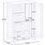 Armoire de rangement polyvalente pour salle de bain avec tablettes réglables, tiroirs et porte pour un rangement organisé et élégant