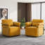 Fauteuil demi-tonneau rembourré et pivotant-41376924