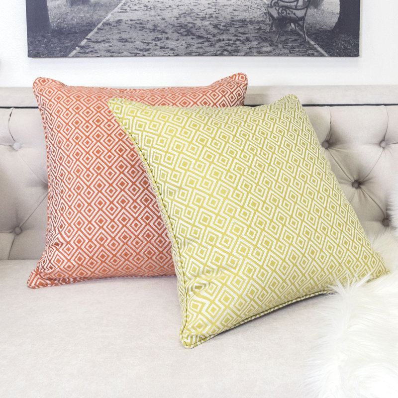 Kaence Square Pillow Cover & Insert, Green