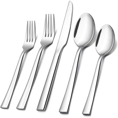 60-Piece Stainless Steel Flatware Set Service for 12