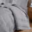 3 PCS King/Cal King Poly   Quilt Set Gray