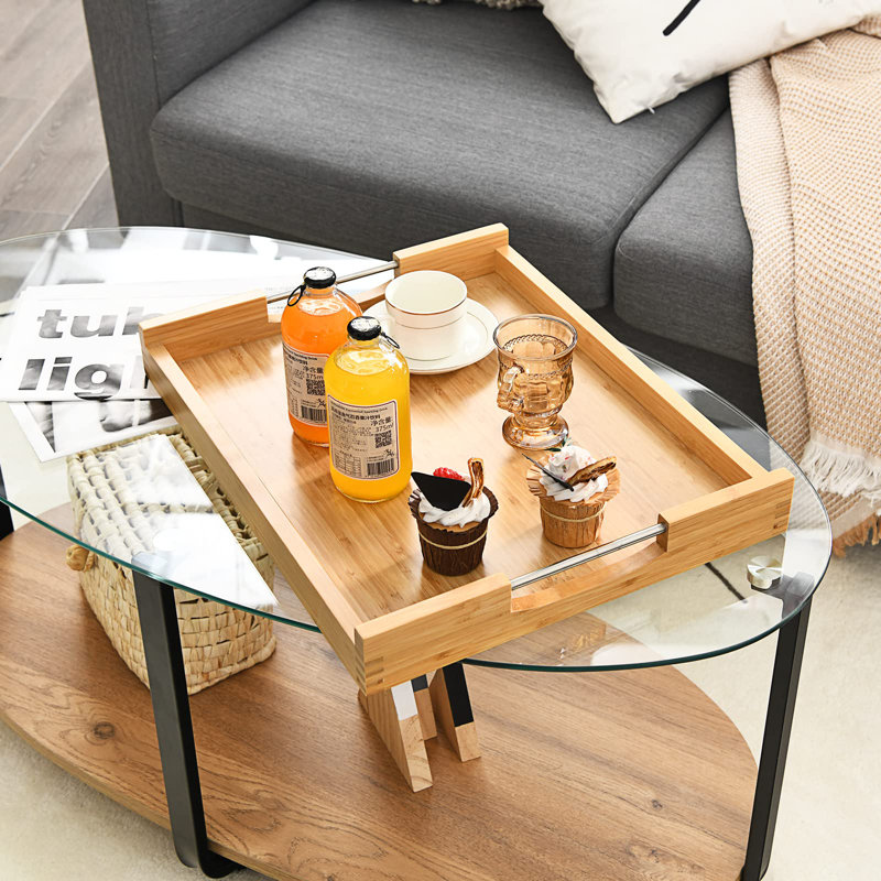 Tray Top Trestle End Table