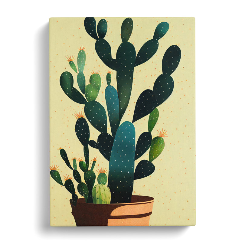 Cactus Cacti - Wrapped Canvas, 76cm H x 50cm W x 3cm D