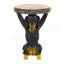 Tabouret de table d'appoint à piédestal 22,17 po H Black Dog