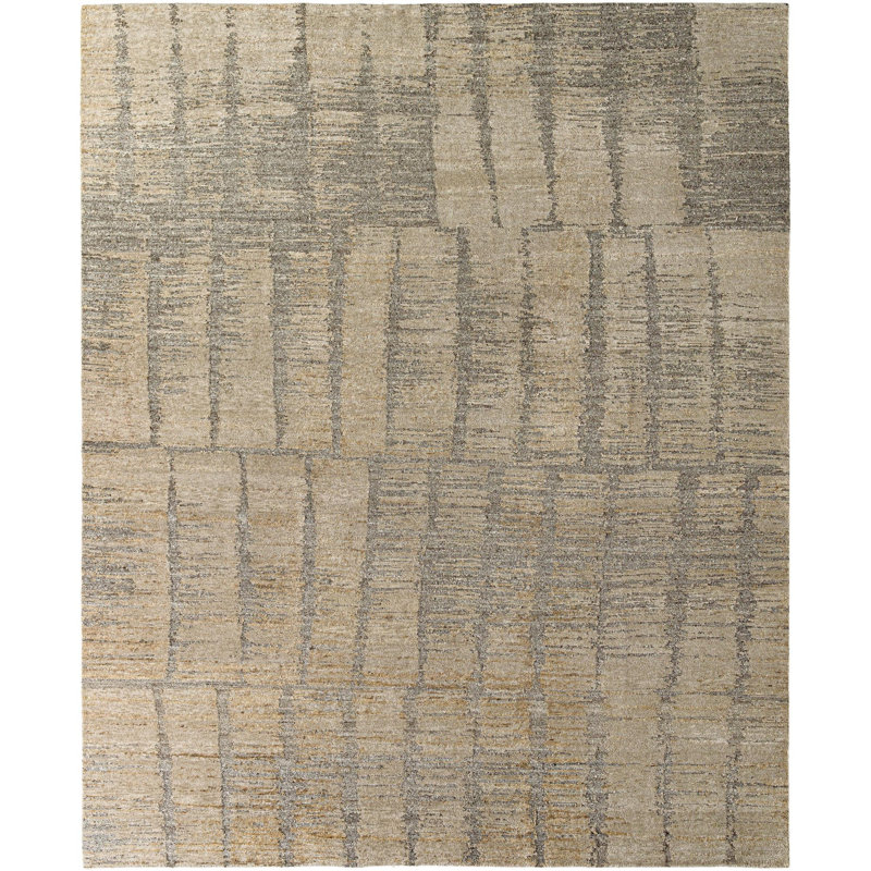 Anderson Hand Knotted Abstract Indoor Rug, Rectangle 6' x 9'