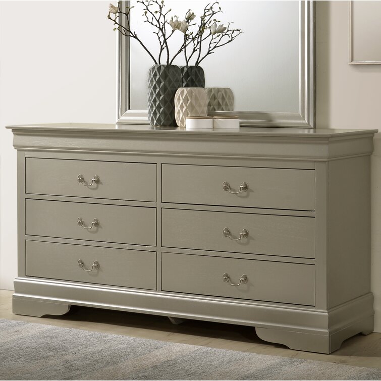 Louis Philippe Louis Philippe Style 6 Drawer Dresser with Hidden Jewel