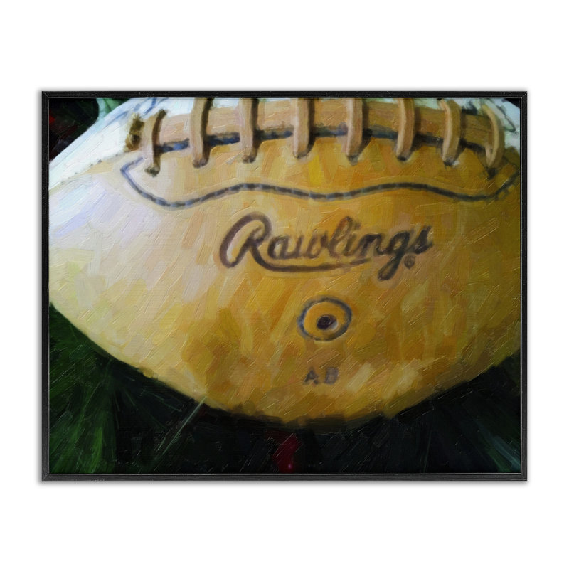 Painterly Team Football, estampe numérique encadrée par Graffi *ee Studios, H 16 po x l 20 po, Giclée encadrée noir minuit