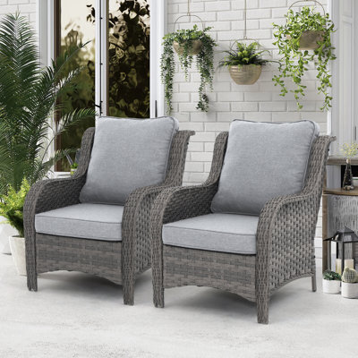 Outdoor Patio Chairs (Set of 2)